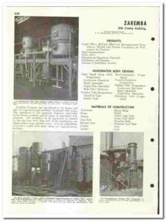 Zaremba Company 1960 vintage industrial catalog Evaporators Zaremba Company 1960 vintage industrial catalog Evaporators