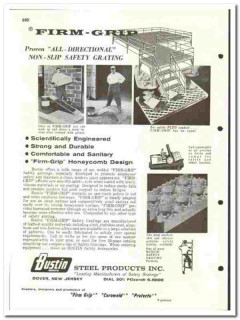 Bustin Steel Products Inc 1960 vintage flooring catalog Firm-Grip
