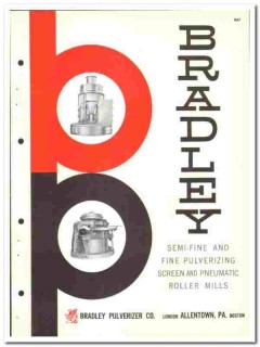 Bradley Pulverizer Company 1960 vintage industrial catalog Bradley Pulverizer Company 1960 vintage industrial catalog