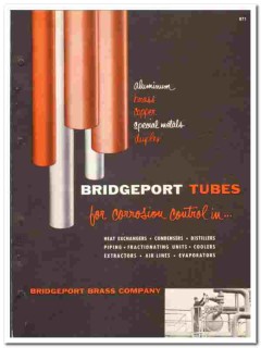 Bridgeport Brass Company 1960 vintage industrial catalog corrosion
