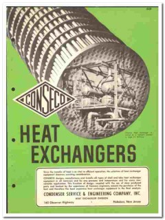 Condenser Service Engineering Company 1960 vintage industrial catalog Condenser Service Engineering Company 1960 vintage industrial catalog