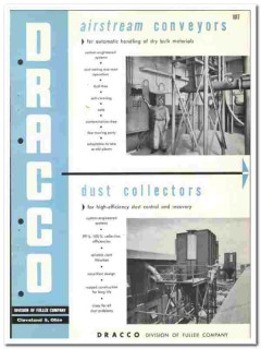 Fuller Company 1960 vintage industrial catalog DRACCO conveyors dust Fuller Company 1960 vintage industrial catalog DRACCO conveyors dust