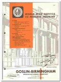 Goslin-Birmingham Mfg Company 1960 vintage industrial catalog filters Goslin-Birmingham Mfg Company 1960 vintage industrial catalog filters
