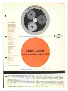 M W Kellogg Company 1960 vintage industrial catalog petroleum chemical