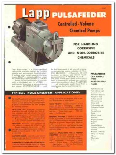 Lapp Insulator Company 1960 vintage industrial catalog Pulsafeeder