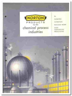 Norton Company 1960 vintage industrial catalog Refractories chemical