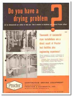 Proctor Schwartz Inc 1960 vintage industrial catalog drying equipment Proctor Schwartz Inc 1960 vintage industrial catalog drying equipment
