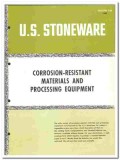 U S Stoneware Company 1960 vintage industrial catalog corrosion resist