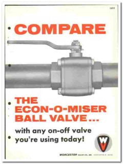 Worcester Valve Company 1960 vintage industrial catalog Econ-O-Miser Worcester Valve Company 1960 vintage industrial catalog Econ-O-Miser