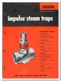 Yarnall-Waring Company 1960 vintage industrial catalog Steam Traps Yarnall-Waring Company 1960 vintage industrial catalog Steam Traps