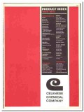 Celanese Chemical Company 1970 vintage catalog product index