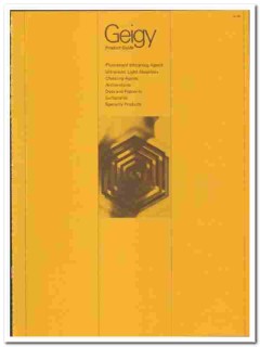 Geigy Chemical Corp 1970 vintage catalog Product Guide Geigy Chemical Corp 1970 vintage catalog Product Guide