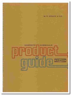 W R Grace Company 1970 vintage chemical catalog domestic product guide W R Grace Company 1970 vintage chemical catalog domestic product guide