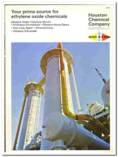 Houston Chemical Company 1970 vintage catalog ethylene oxide Houston Chemical Company 1970 vintage catalog ethylene oxide