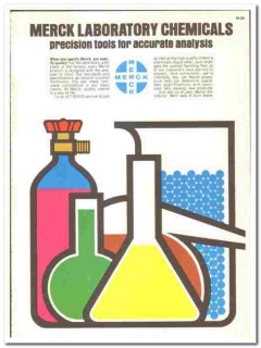Merck Company 1970 vintage chemical catalog laboratory analysis Merck Company 1970 vintage chemical catalog laboratory analysis