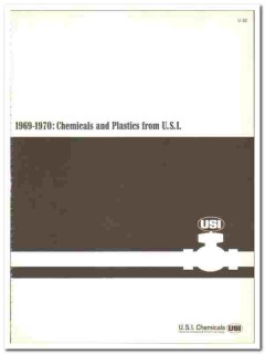 US Industrial Chemicals Company 1970 vintage catalog plastics USI US Industrial Chemicals Company 1970 vintage catalog plastics USI