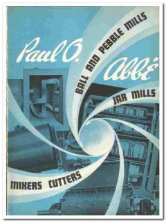 Paul O Abbe Inc 1942 vintage industrial catalog ball pebble jar mills