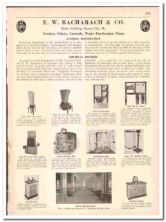E W Bacharach Company 1942 vintage industrial catalog chemical feeders