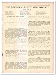 Babcock Wilcox Tube Company 1942 vintage industrial catalog tubes pipe Babcock Wilcox Tube Company 1942 vintage industrial catalog tubes pipe