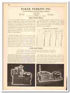 Baker Perkins Inc 1942 vintage industrial catalog laboratory mixers Baker Perkins Inc 1942 vintage industrial catalog laboratory mixers
