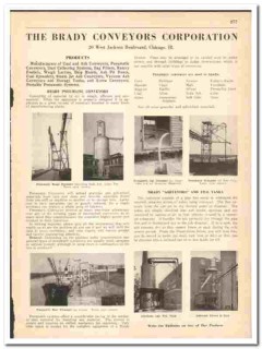 Brady Conveyors Corp 1942 vintage industrial catalog Ashveyor Brady Conveyors Corp 1942 vintage industrial catalog Ashveyor
