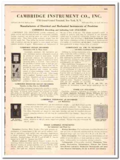 Cambridge Instrument Company 1942 vintage industrial catalog recorders Cambridge Instrument Company 1942 vintage industrial catalog recorders