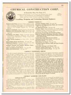 Chemical Construction Corp 1942 vintage industrial catalog CHEMICO Chemical Construction Corp 1942 vintage industrial catalog CHEMICO