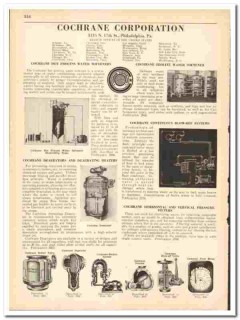 Cochrane Corp 1942 vintage industrial catalog water softeners Cochrane Corp 1942 vintage industrial catalog water softeners