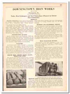 Downingtown Iron Works 1942 vintage industrial catalog heat exchangers Downingtown Iron Works 1942 vintage industrial catalog heat exchangers