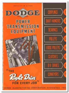 Dodge Mfg Corp 1942 vintage industrial catalog Power Transmission