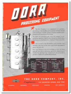 Dorr Company 1942 vintage industrial catalog processing equipment Dorr Company 1942 vintage industrial catalog processing equipment