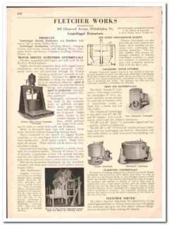 Fletcher Works Inc 1942 vintage industrial catalog Centrifugal Extract Fletcher Works Inc 1942 vintage industrial catalog Centrifugal Extract