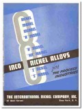 International Nickel Company 1942 vintage metal catalog alloys process International Nickel Company 1942 vintage metal catalog alloys process