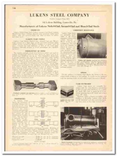 Lukens Steel Company 1942 vintage metal catalog industrial clad Lukens Steel Company 1942 vintage metal catalog industrial clad