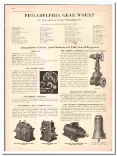Philadelphia Gear Works 1942 vintage industrial catalog valve control Philadelphia Gear Works 1942 vintage industrial catalog valve control