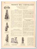Premier Mill Corp 1942 vintage industrial catalog Colloid Premier Mill Corp 1942 vintage industrial catalog Colloid