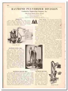 Combustion Engineering Company 1942 vintage industrial catalog Raymond Combustion Engineering Company 1942 vintage industrial catalog Raymond