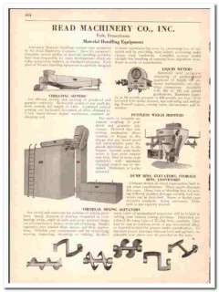 Read Machinery Company 1942 vintage industrial catalog material handle