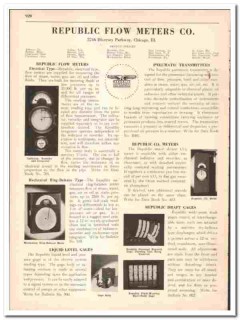 Republic Flow Meters Company 1942 vintage industrial catalog controls Republic Flow Meters Company 1942 vintage industrial catalog controls