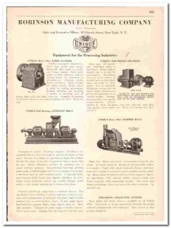 Robinson Mfg Company 1942 vintage industrial catalog processing UNIQUE Robinson Mfg Company 1942 vintage industrial catalog processing UNIQUE
