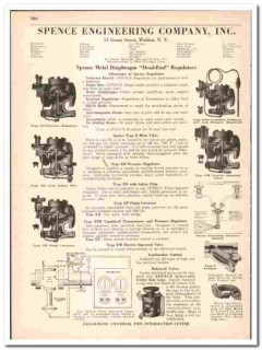 Spence Engineering Company 1942 vintage industrial catalog regulators