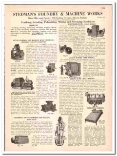 Stedman Foundry Machine Works 1942 vintage industrial catalog process