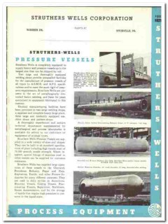 Struthers Wells Corp 1942 vintage industrial catalog Pressure Vessels