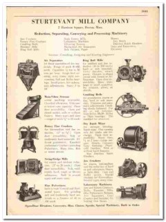 Sturtevant Mill Company 1942 vintage industrial catalog crushers
