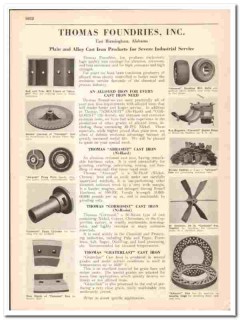 Thomas Foundries Inc 1942 vintage industrial catalog iron castings