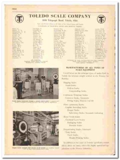 Toledo Scale Company 1942 vintage industrial catalog process equipment Toledo Scale Company 1942 vintage industrial catalog process equipment