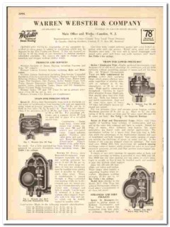 Warren Webster Company 1942 vintage industrial catalog Steam Heating Warren Webster Company 1942 vintage industrial catalog Steam Heating
