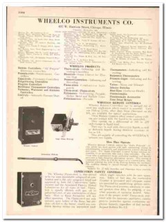 Wheelco Instruments Company 1942 vintage industrial catalog controls Wheelco Instruments Company 1942 vintage industrial catalog controls