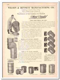 Wilson Bennett Mfg Company 1942 vintage industrial catalog steel drums Wilson Bennett Mfg Company 1942 vintage industrial catalog steel drums