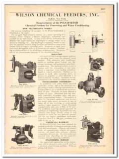 Wilson Chemical Feeders Inc 1942 vintage industrial catalog Wilson Chemical Feeders Inc 1942 vintage industrial catalog